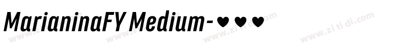 MarianinaFY Medium字体转换